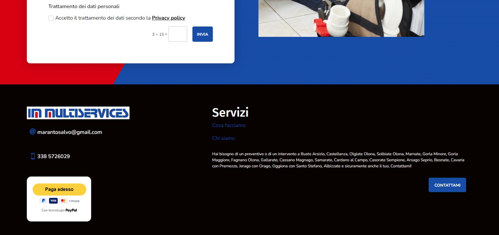 Gestione dei pagamenti artigiano